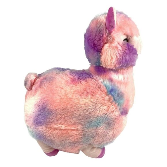 Rainbow Llama Plush Stuffed Animal 13 inch Soft Colorful by KellyToy - Picture 4 of 10